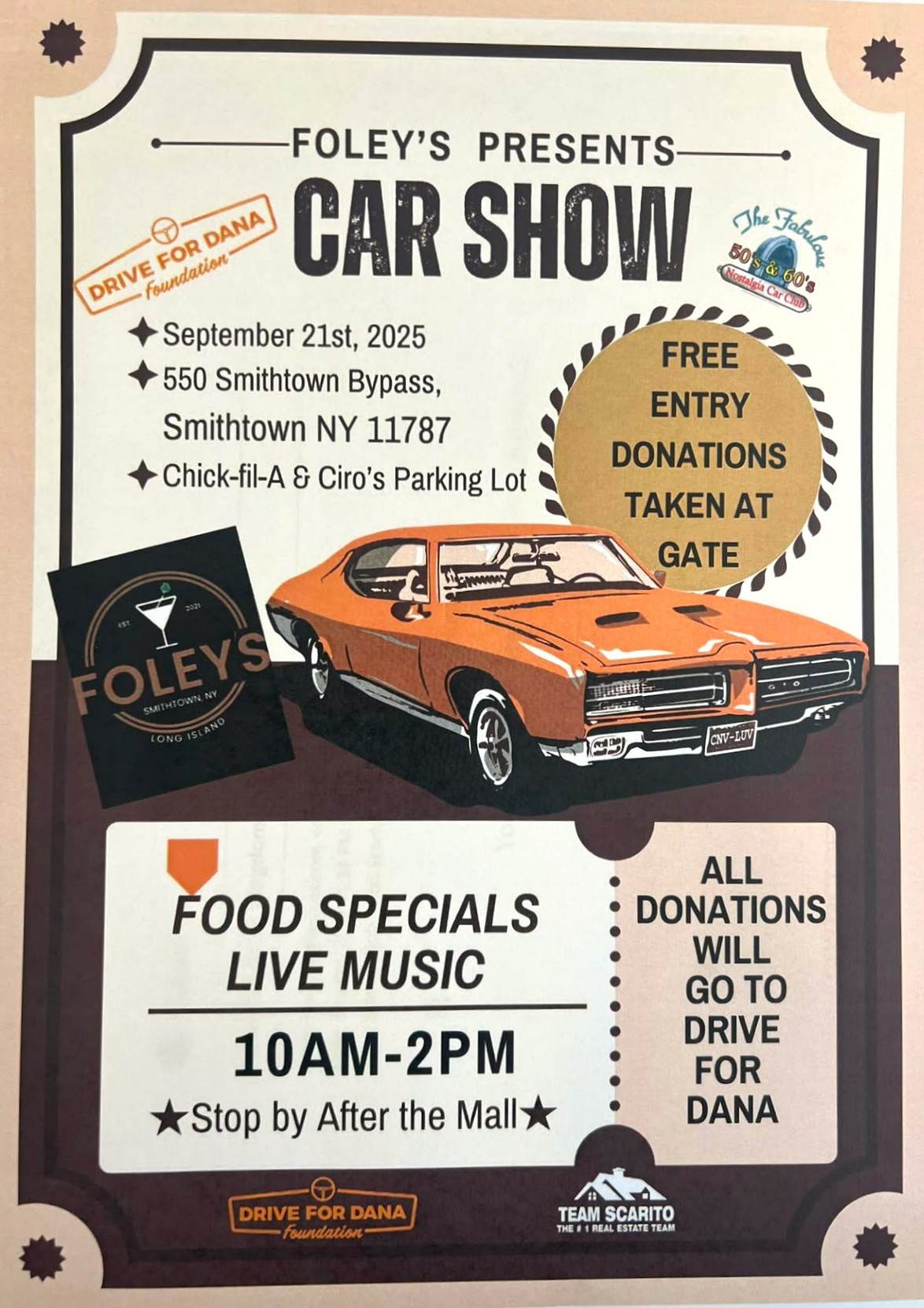 Foley’s Presents The Car Show, Smithtown, NY