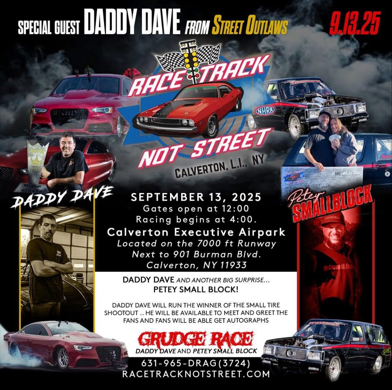 The Race Track Not Street Burn Out Grudge Race, Calverton, NY