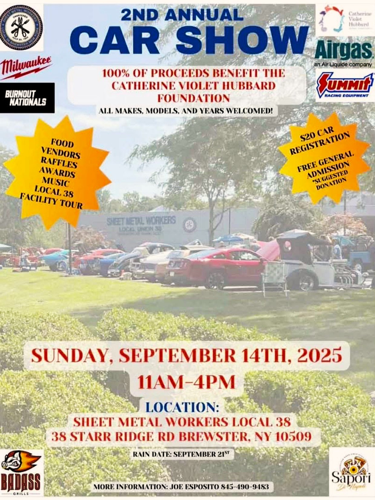 The 2nd Annual Car Show & Fundraiser, Brewster, NY