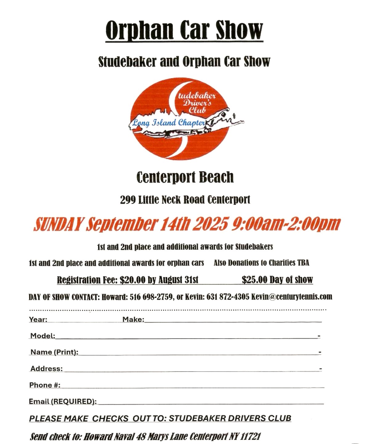 The Studebaker Driver’s Club Studebaker & Orphan Car Show, Centerport, NY