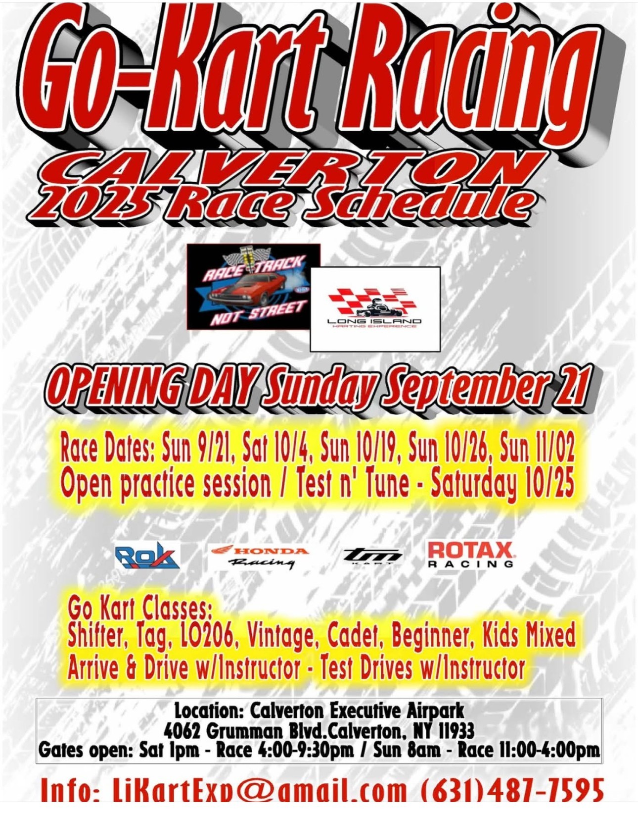 Go- Kart Racing 2025 at Calverton, Calverton, NY
