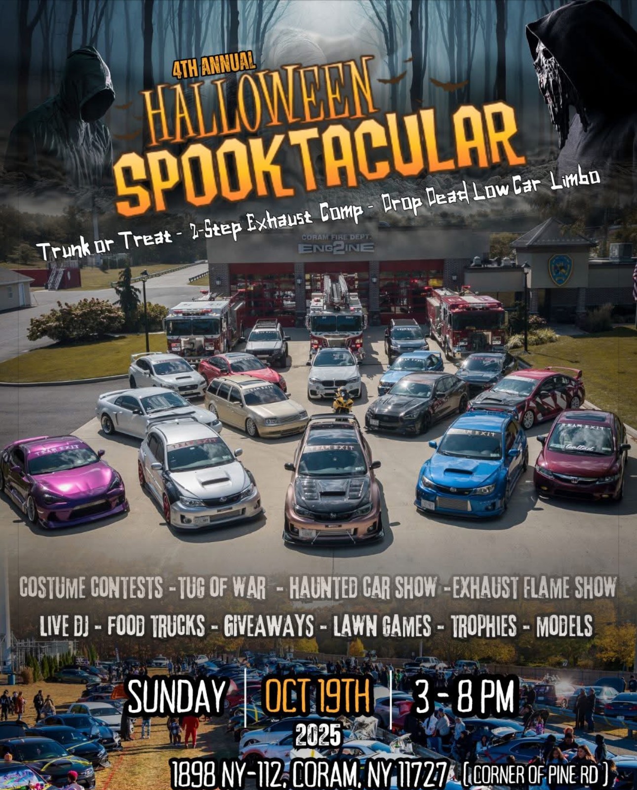 Annual Spooktacular Haunted Halloween Car Show & Fundraiser, Coram, NY