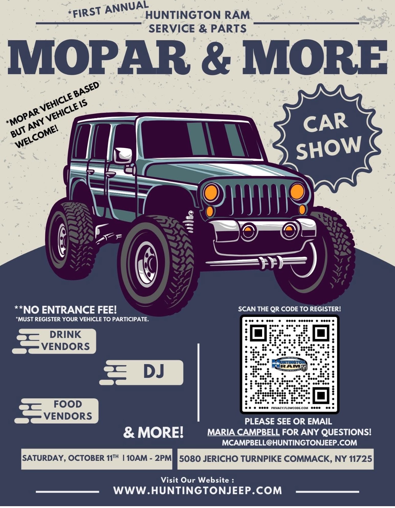 The 1st Annual Huntington RAM/ MOPAR & More Show, Commack, NY