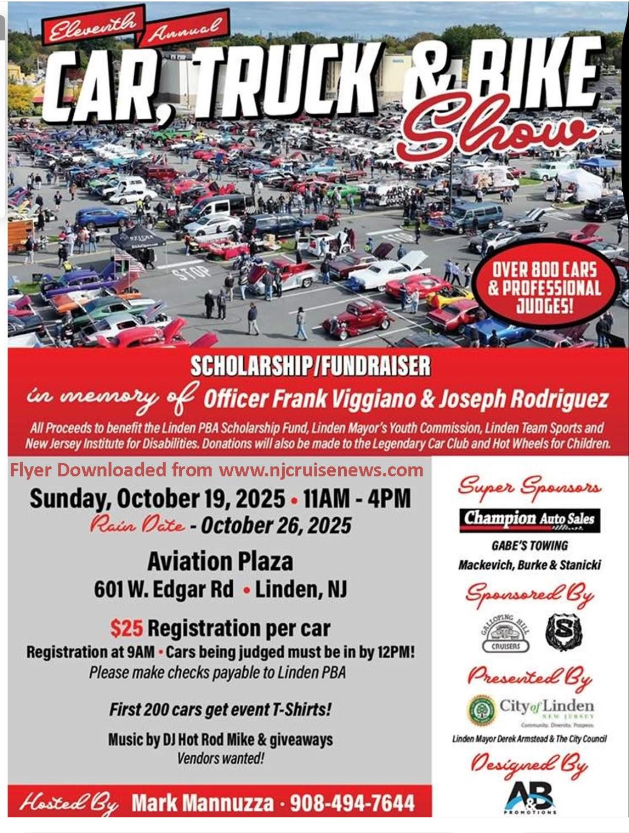 The 11th Annual Car, Truck and  Bike Show, Linden, NJ