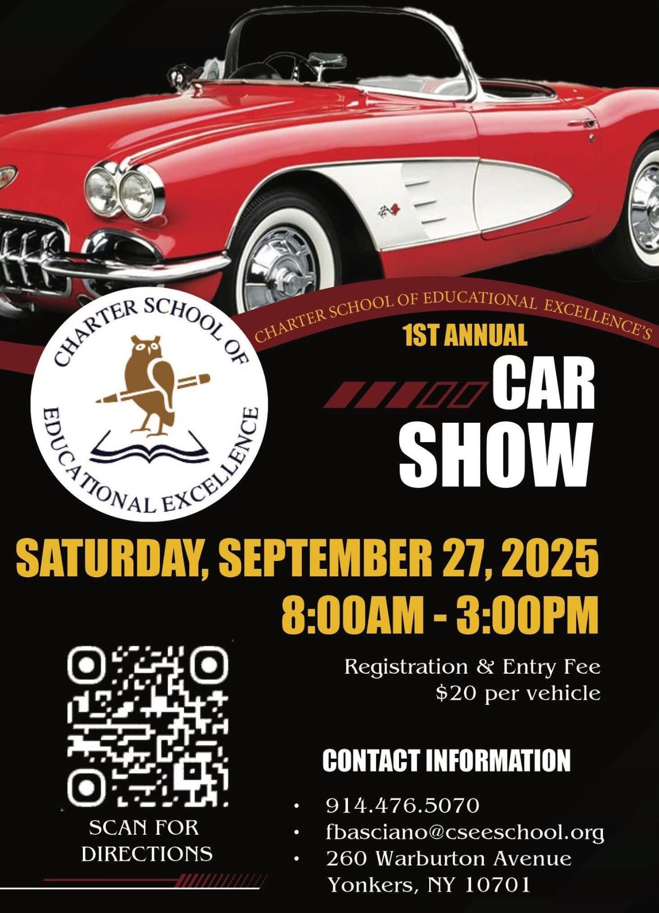 The Charter Scholl of Educational Excellence 1st Annual Car Show, Yonkers, NY