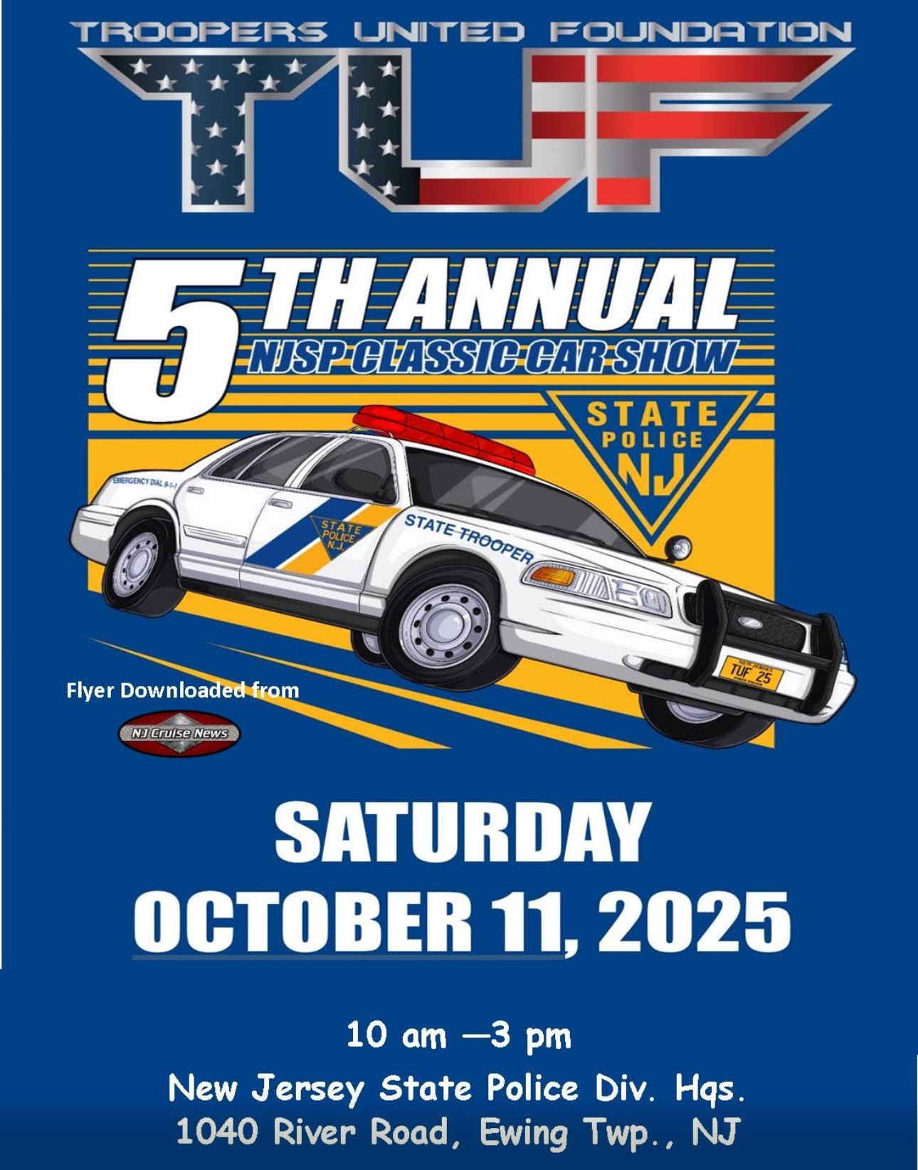 TRF 5th Annual NJSP Classic Car Show, Ewing, NJ