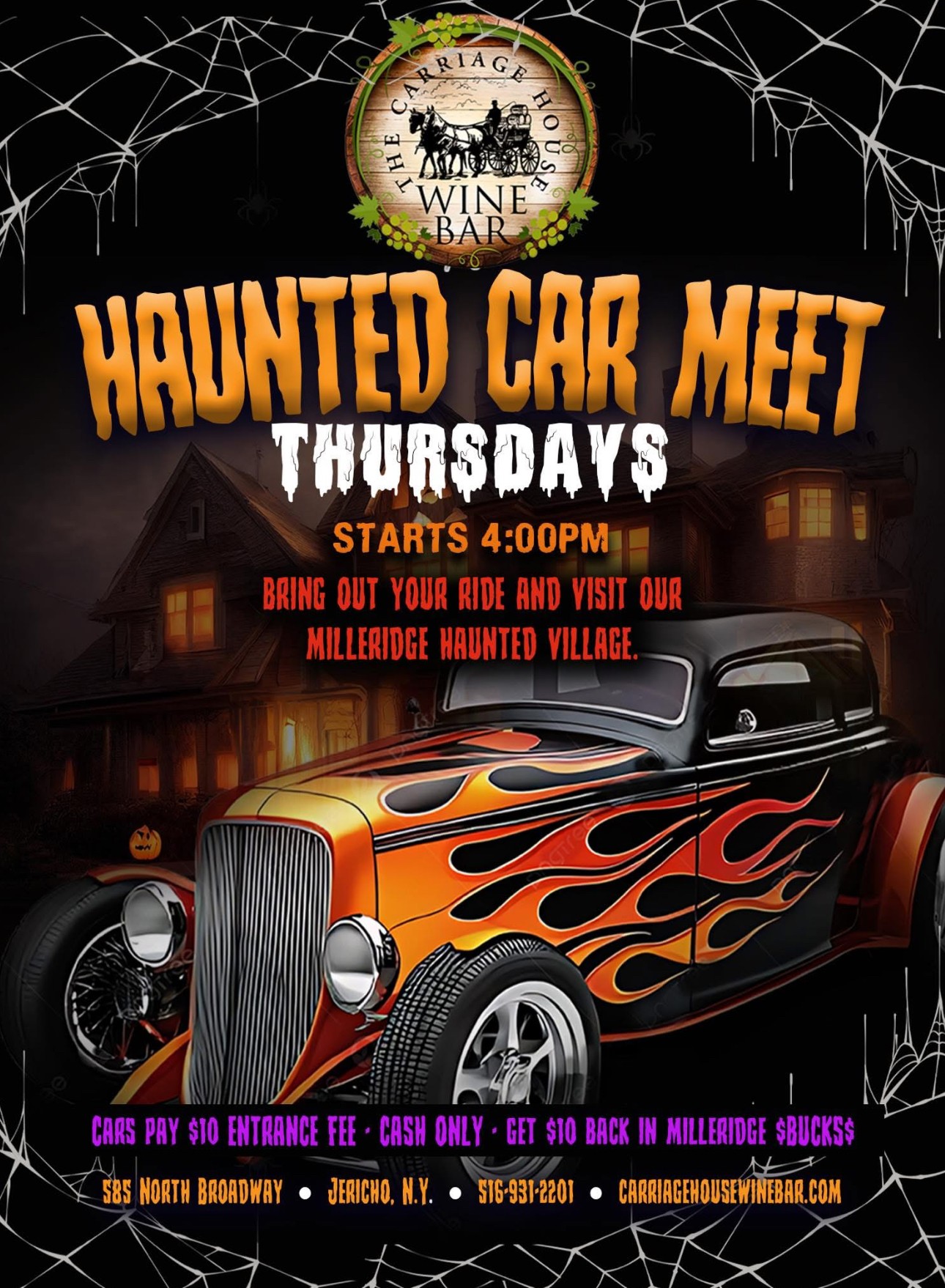 The Carriage House Wine Bar Haunted Car Meet, Jericho, NY