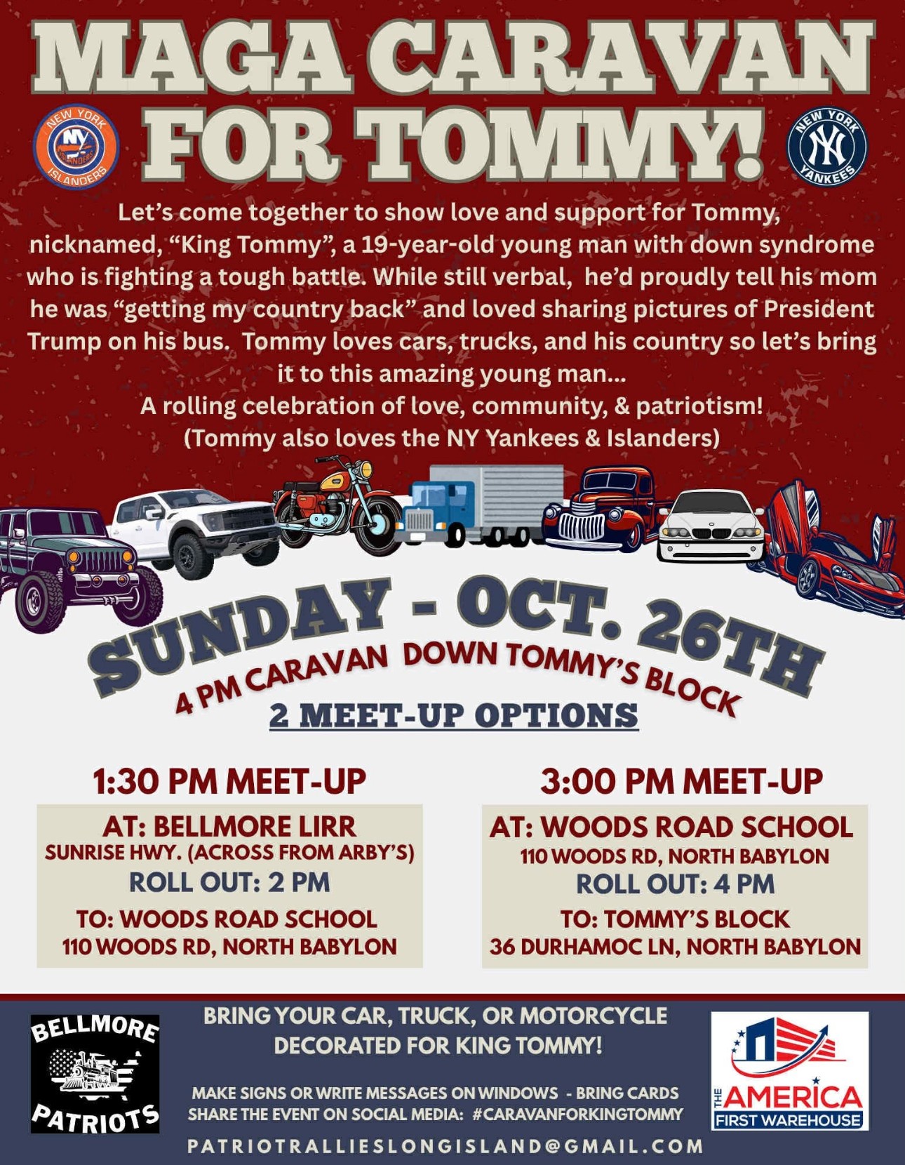 The Caravan For Tommy, North Babylon, NY