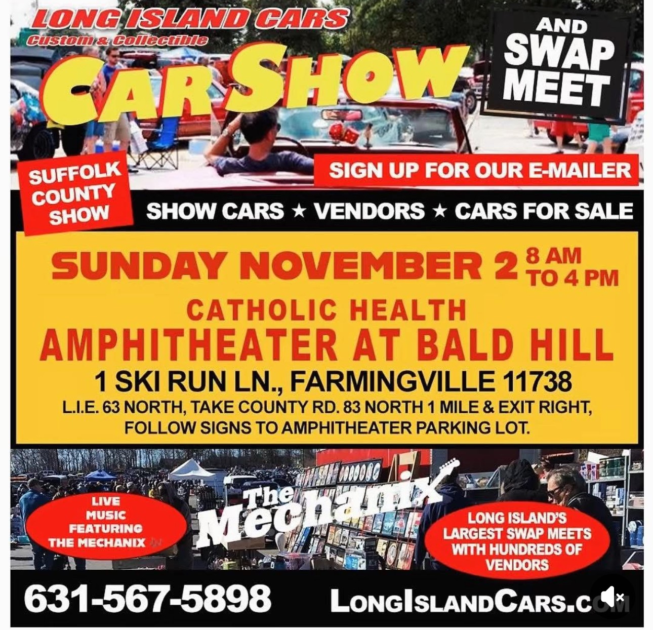 The Long Island Cars presents Car Show & Swap Meet, Farmingville, NY