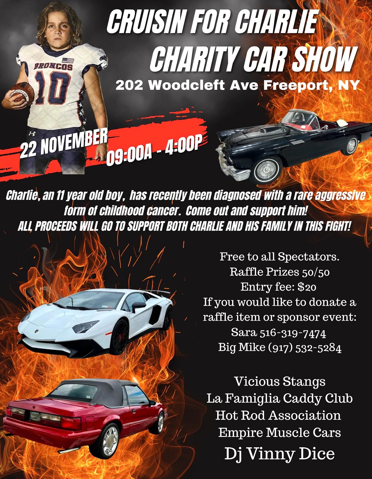 The Cruisin For Charlie Charity Car Show, Freeport, NY