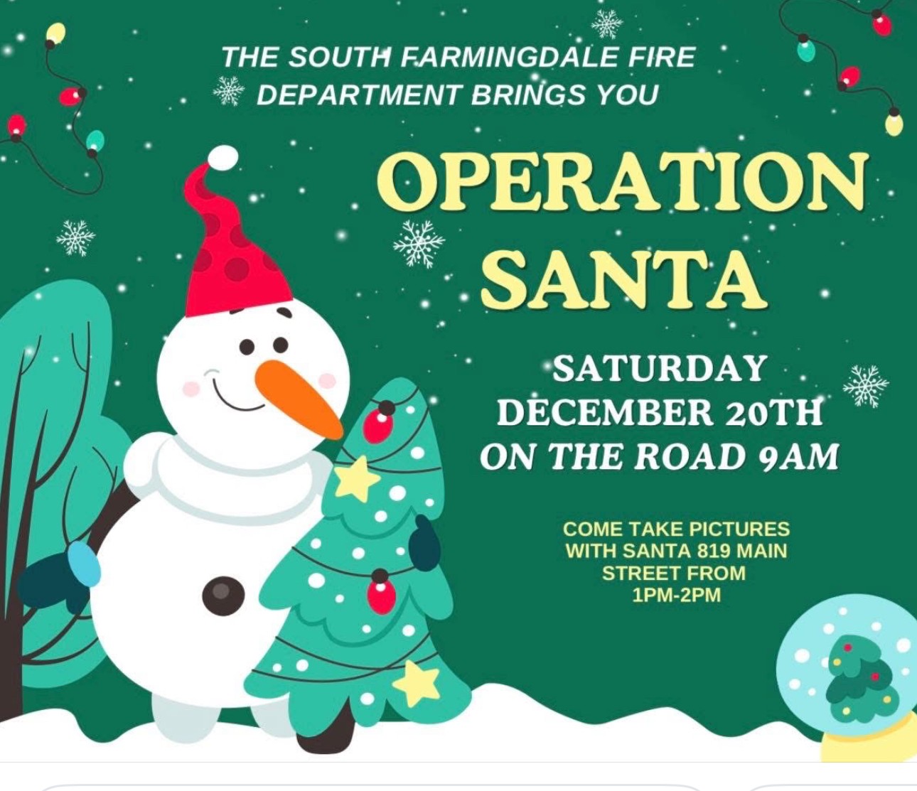 The South Farmingdale Fire Department’s Operation Santa,&nbsp; South Farmingdale, NY