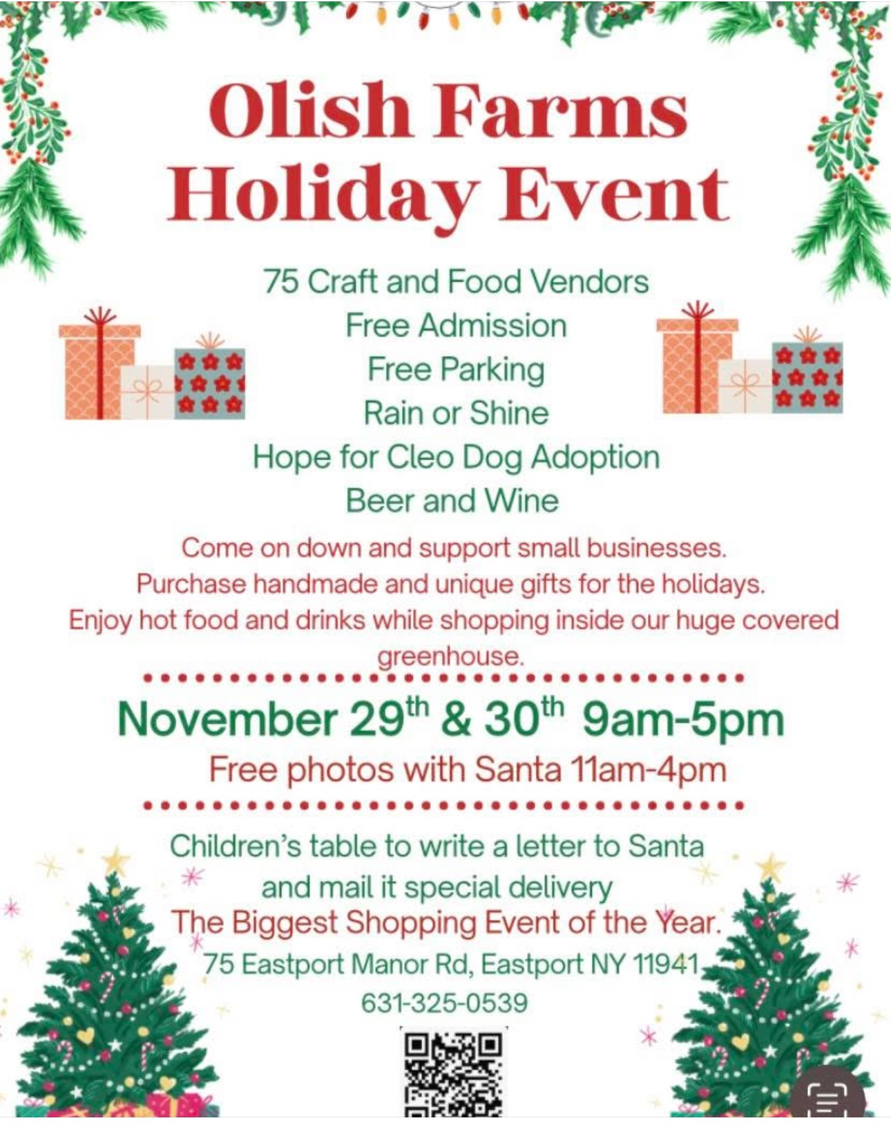 The Olish Farms Holiday Event, Eastport, NY