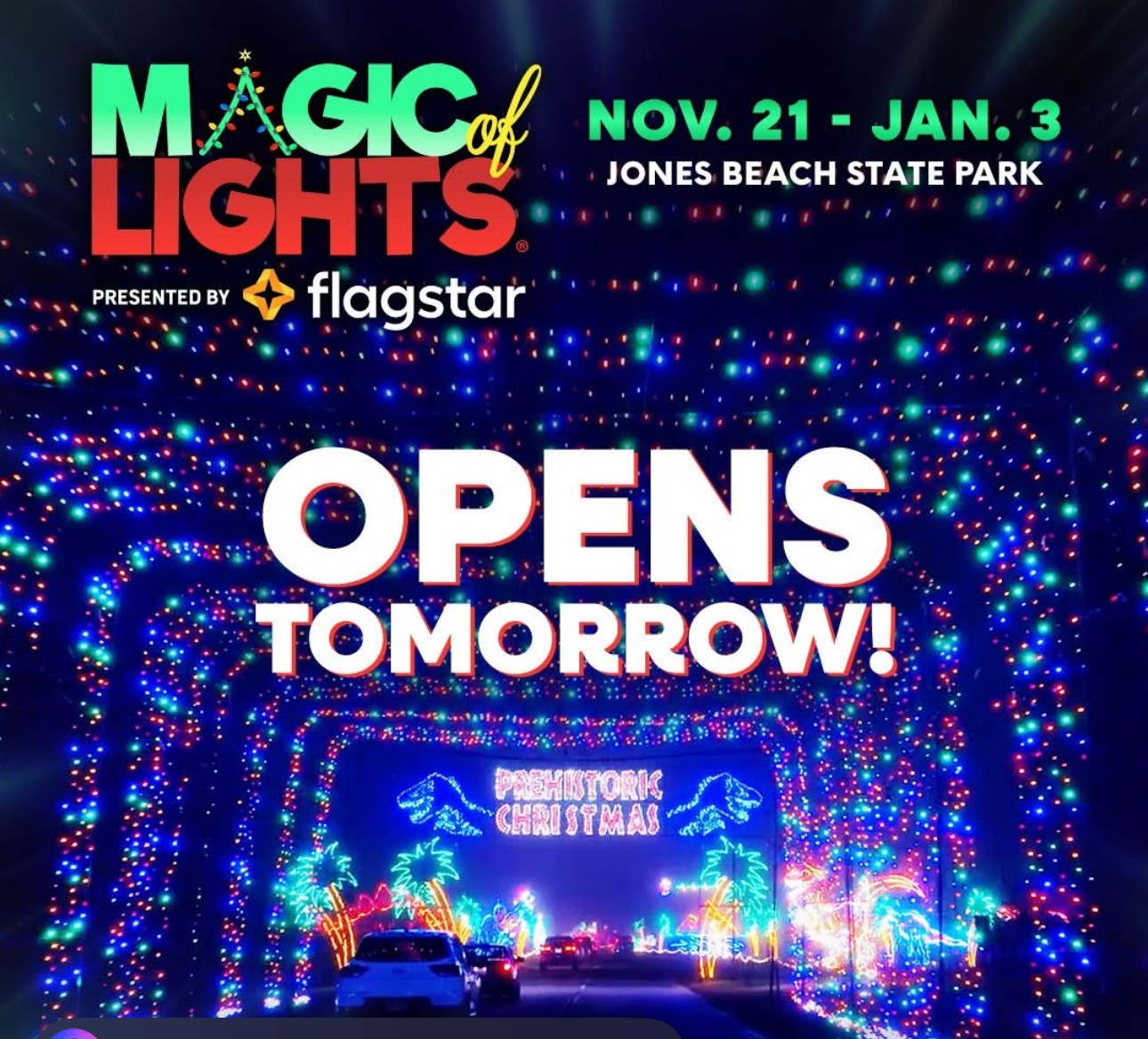 The Holiday Season Magic of Lights, Jones Brach, NY