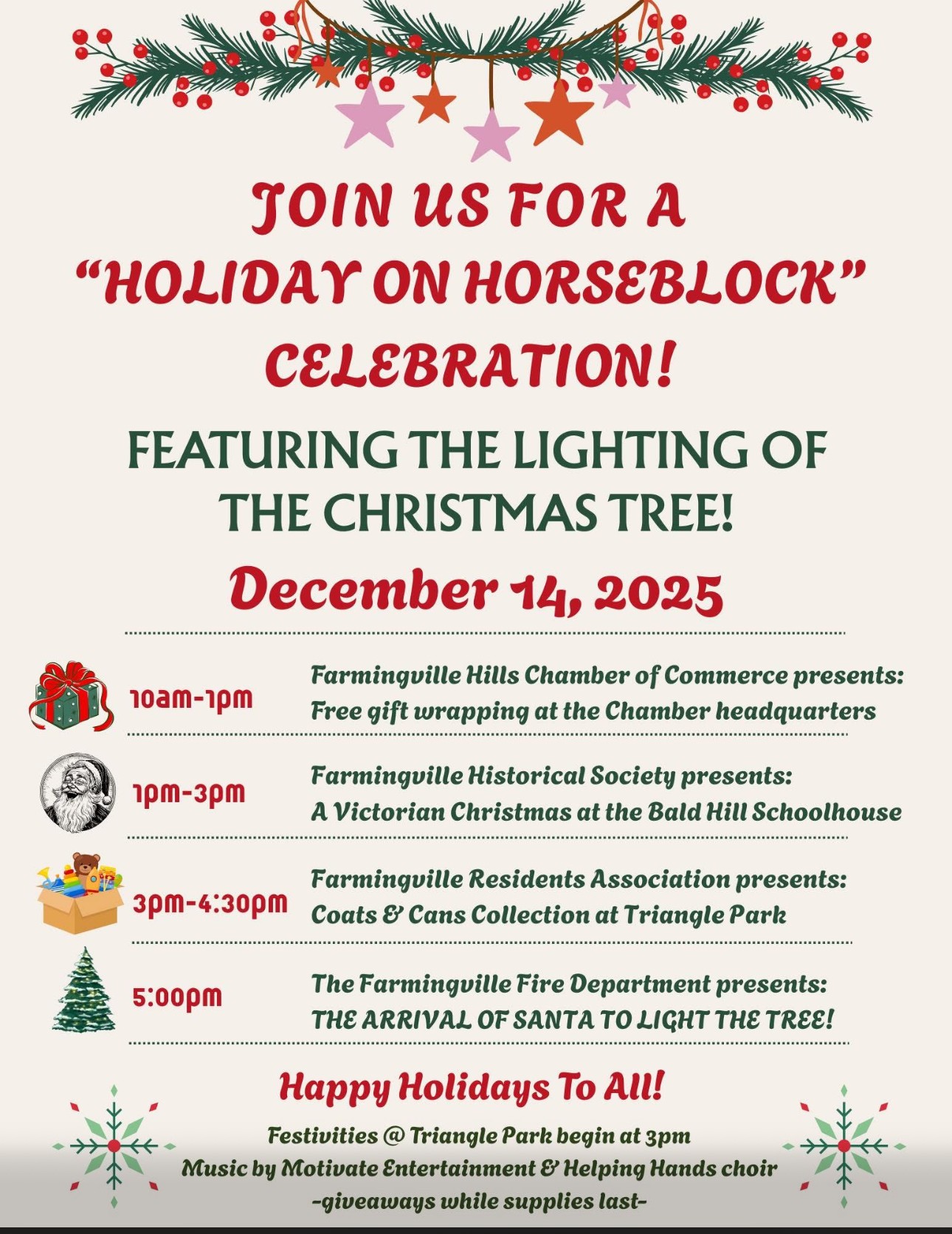 The Holiday on Horseblock Celebration, Farmingville, NY