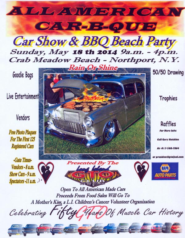 All American Car-BBQ Beach Party, Northport, NY