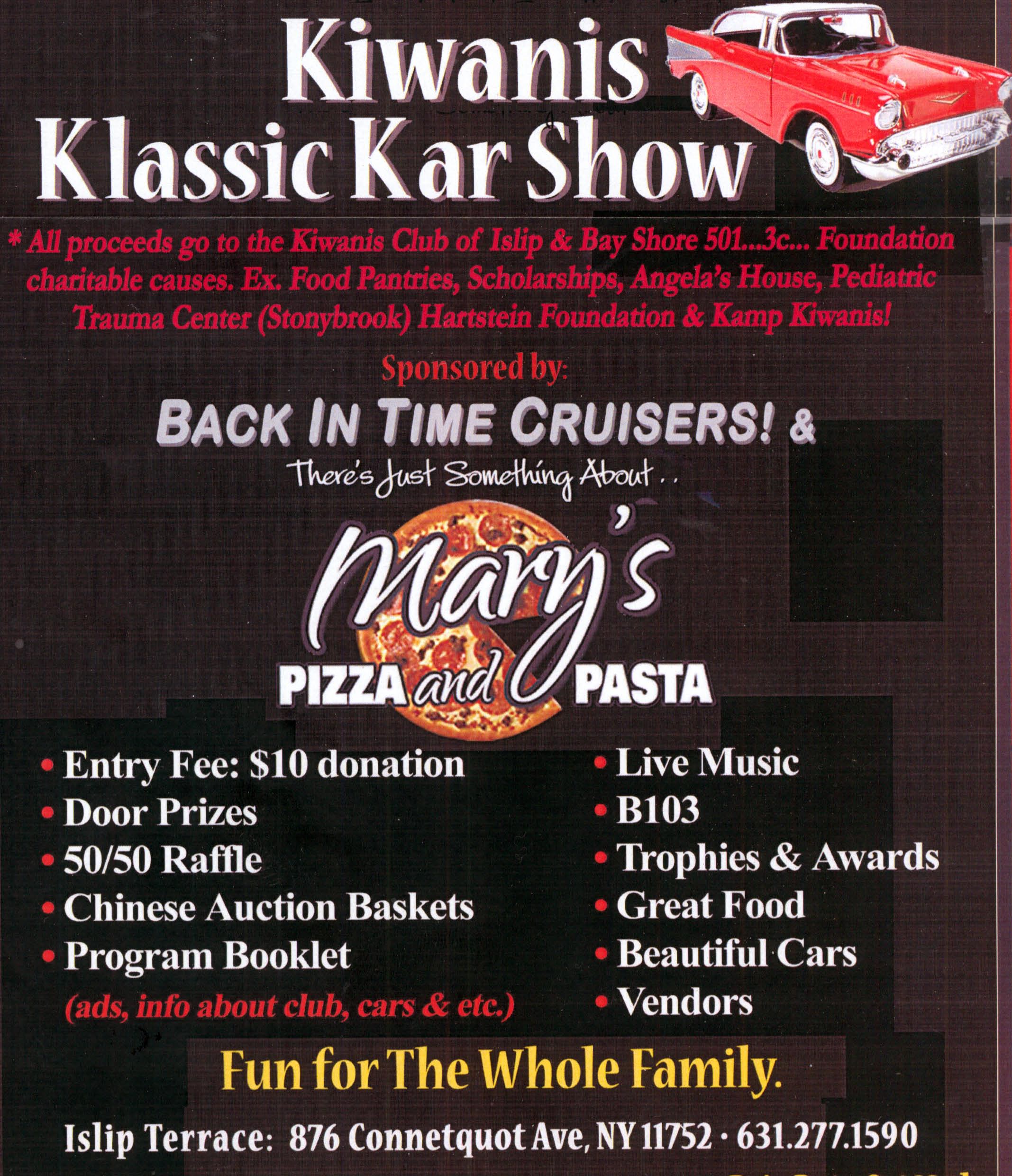 Kiwanis Club Charity Car Show, Islip Terrace, NY