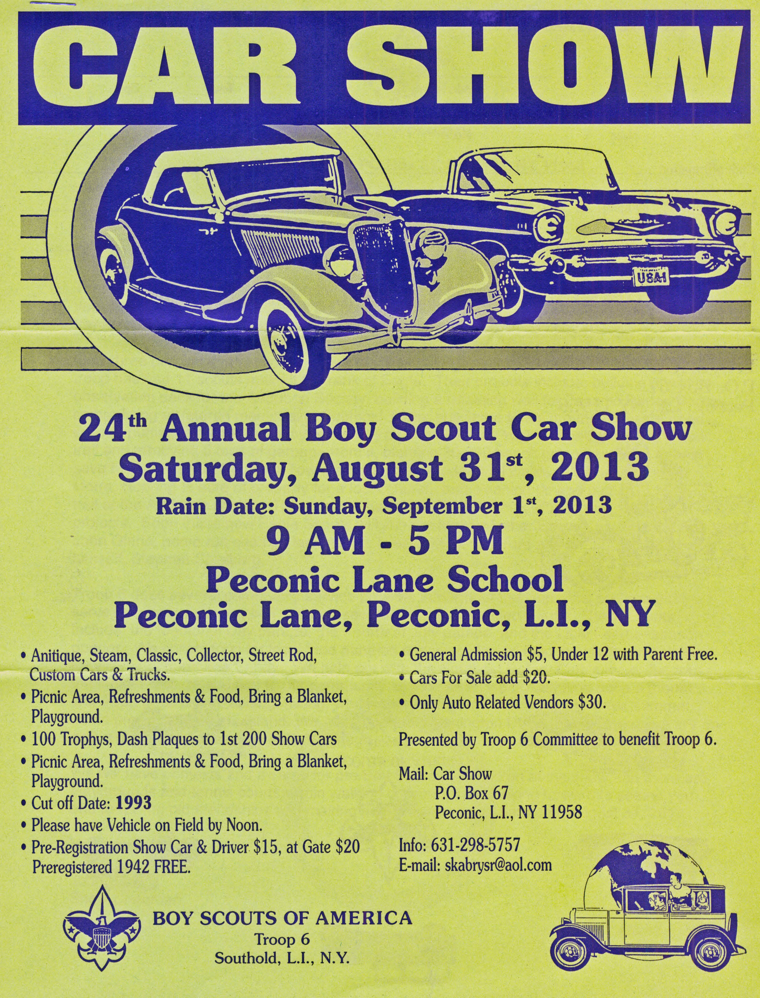 24th Annual Boy Scout Car Show, Peconic, NY