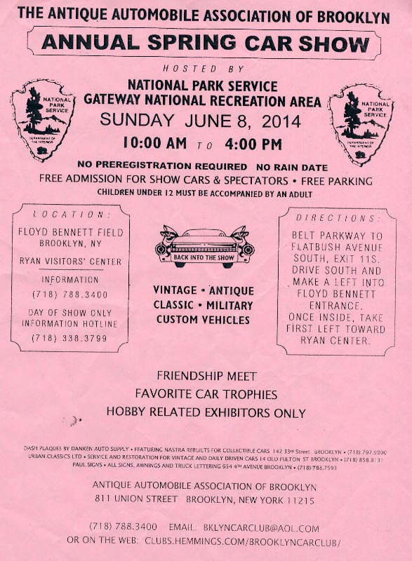 The Antique Automobile Association Of Brooklyn Annual Spring Car Show, Brooklyn, NY