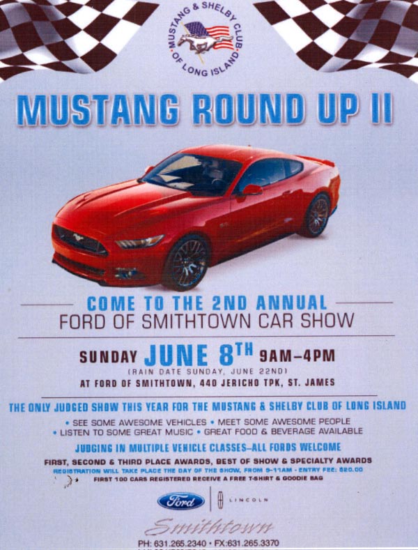 Mustang Round-Up II,Ford of Smithtown Car Show, Smithtown,NY