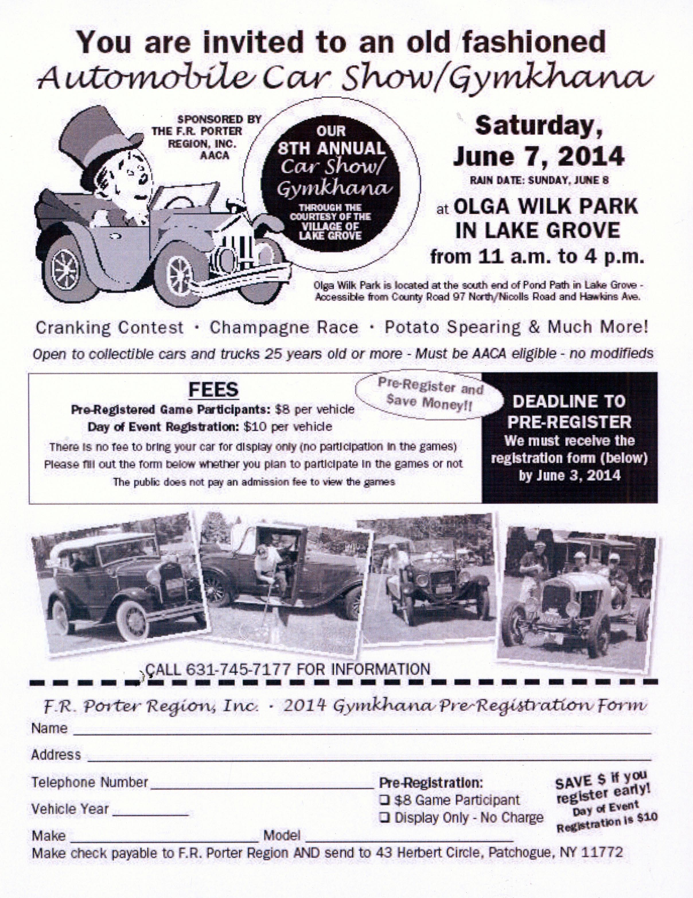8th Annual Automobile Car Show/Gymkhana, Lake Grove, NY