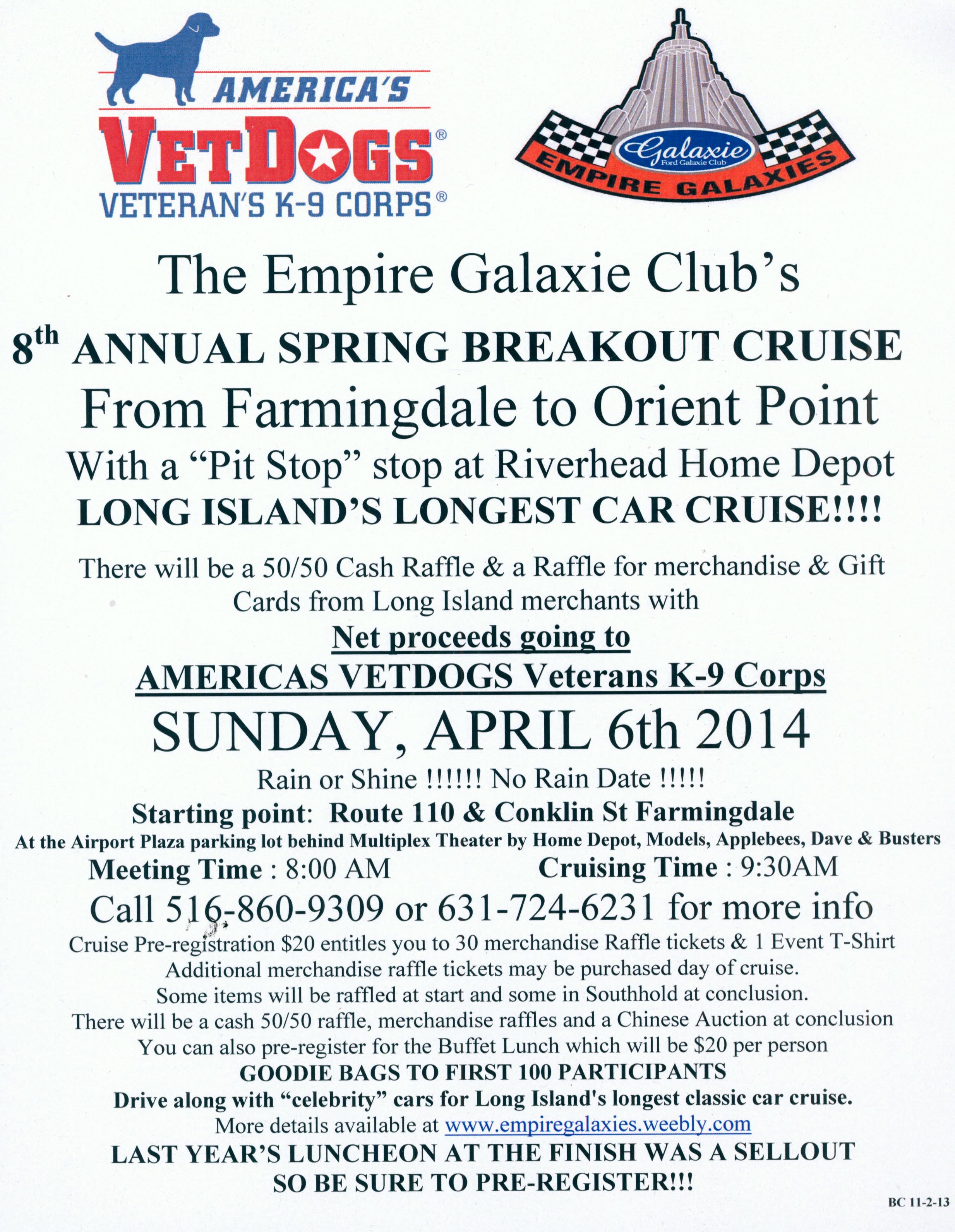 The Empire Galaxie Club’s 8th Annual Spring Breakout Cruise, Farmingdale, NY