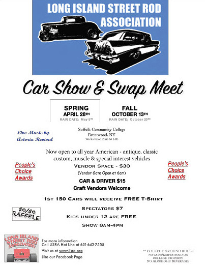 LISRA Spring Car Show & Swap Meet, Brentwood, NY