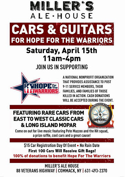 Cars & Guitars-Hope For The Warriors, Commack, NY
