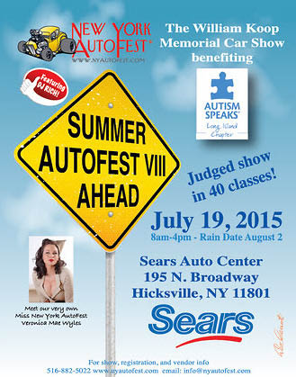 NY Summer AutoFest - William Koop Memorial Car Show, Hicksville, NY