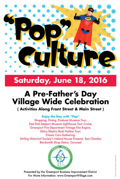 Classic Car Gathering at the “Pop Culture” Village Wide Celebration, Greenport, NY