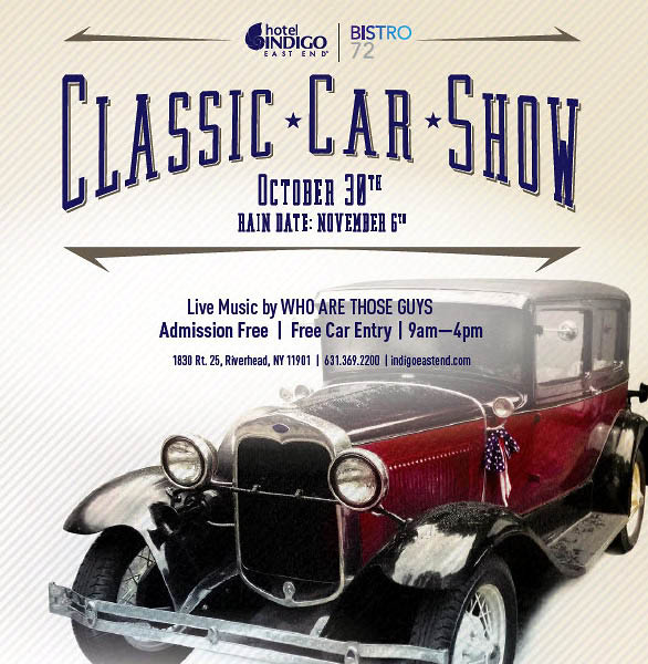 Hotel Indigo Classic Car Show, Riverhead, NY