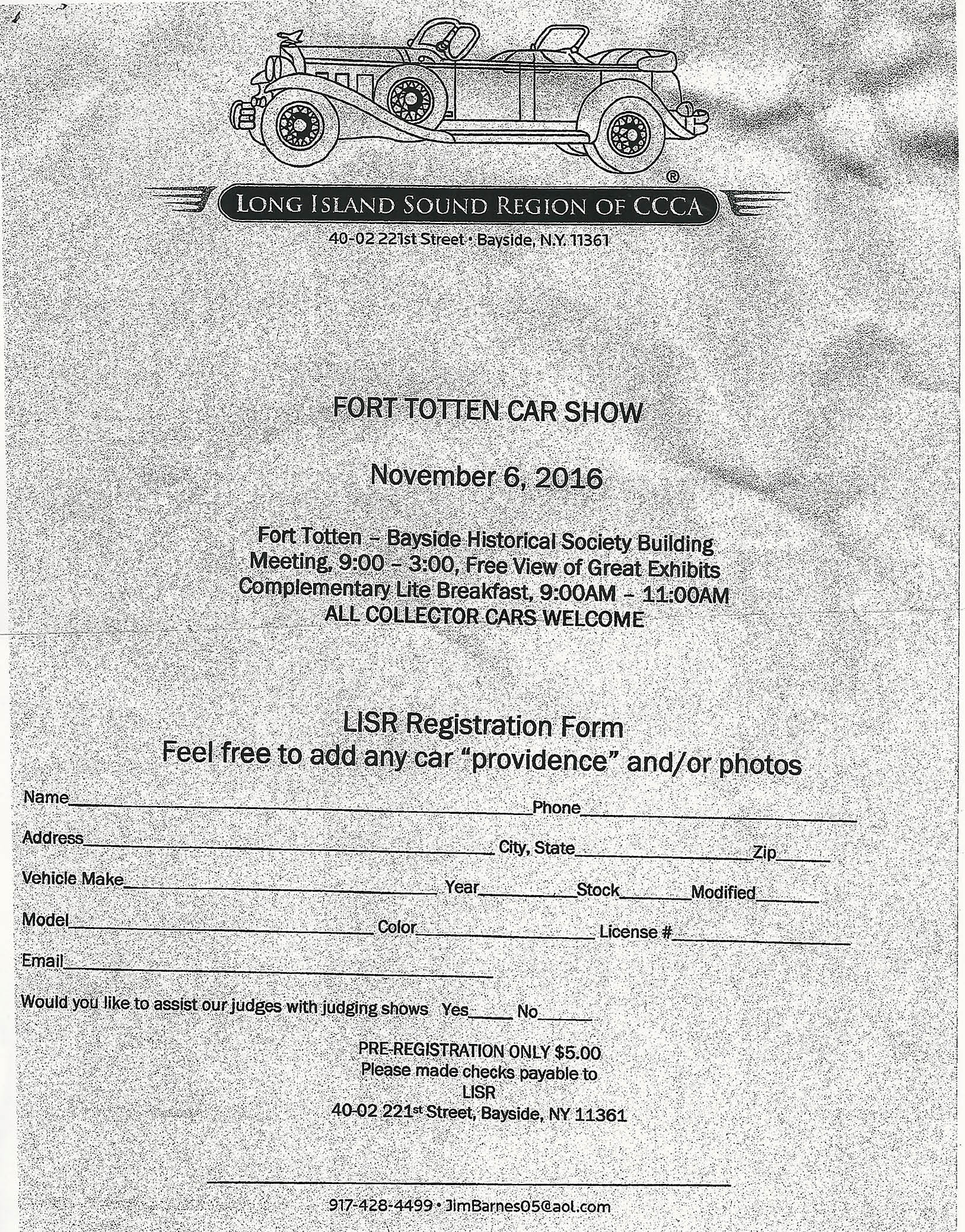 LISR of CCCA Fort Totten Car Show,Bayside, NY