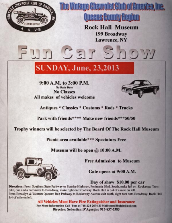 The 5th Annual Fun Car Show, Lawrence, NY