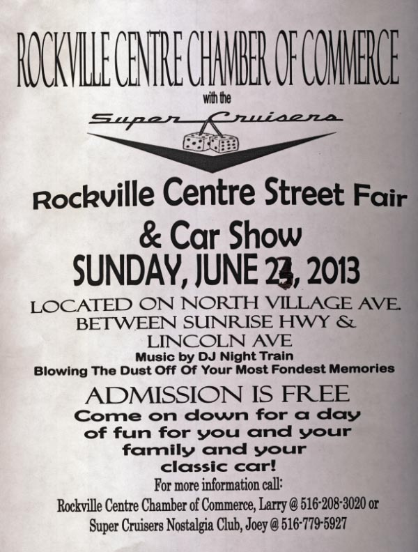 Rockville Centre Car Show & Street Fair, Rockville Centre, NY
