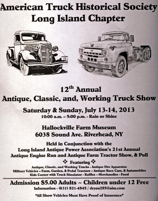 Antique, Classic and Working Truck Show, Riverhead, N.Y.