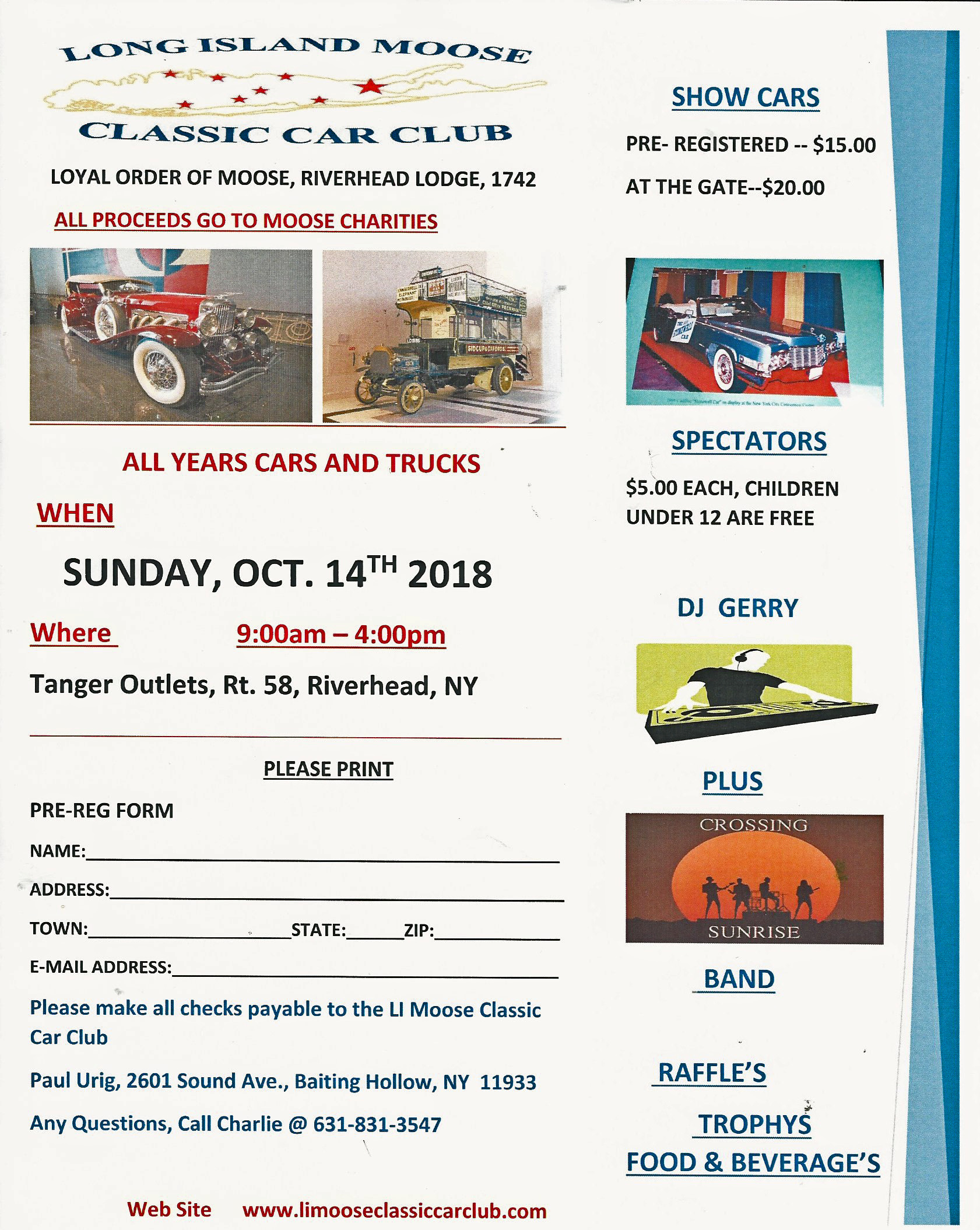 LI Moose Classic Car Club Car Show,Riverhead, NY