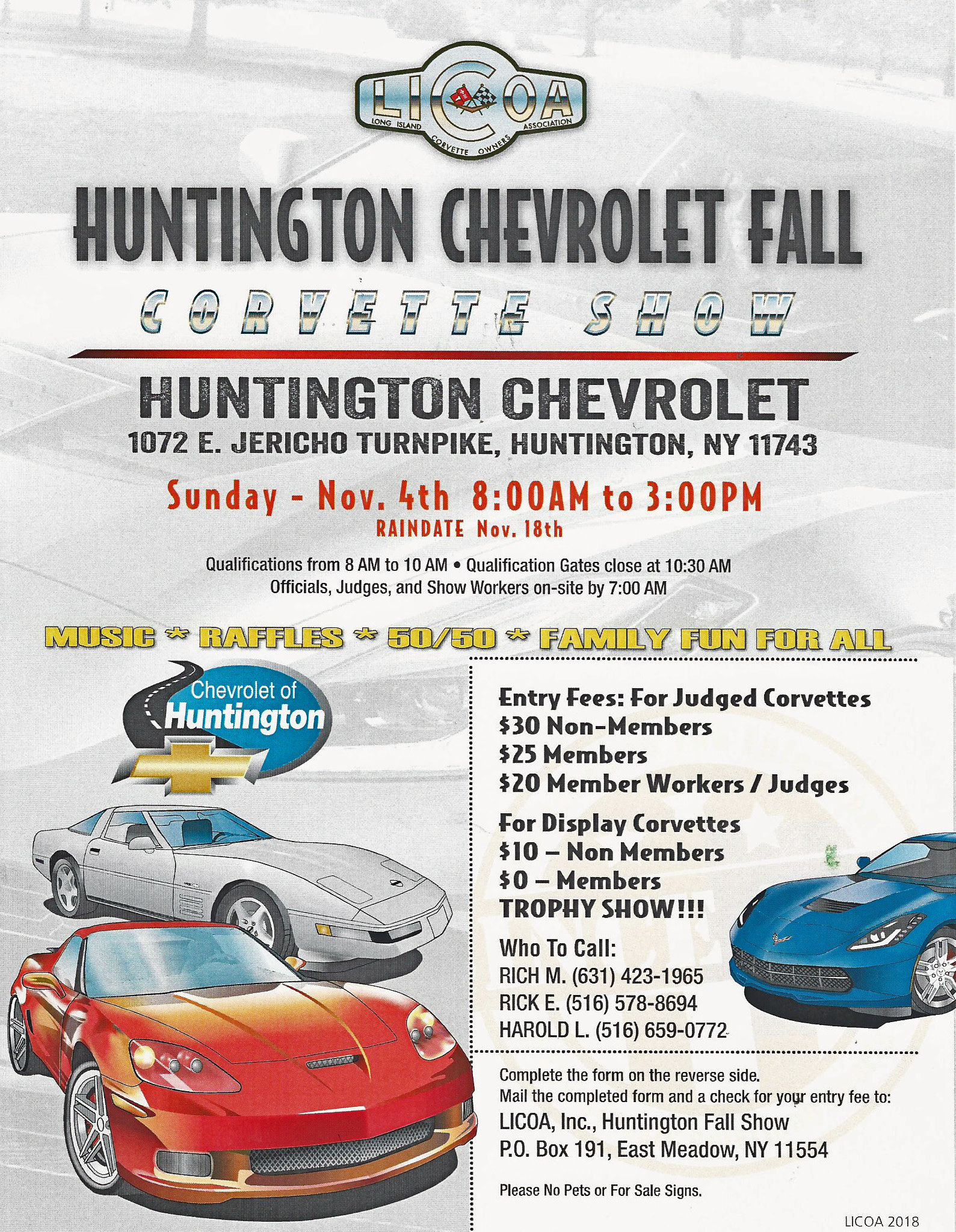 Huntington Chevrolet Fall Corvette Show, Huntington, NY