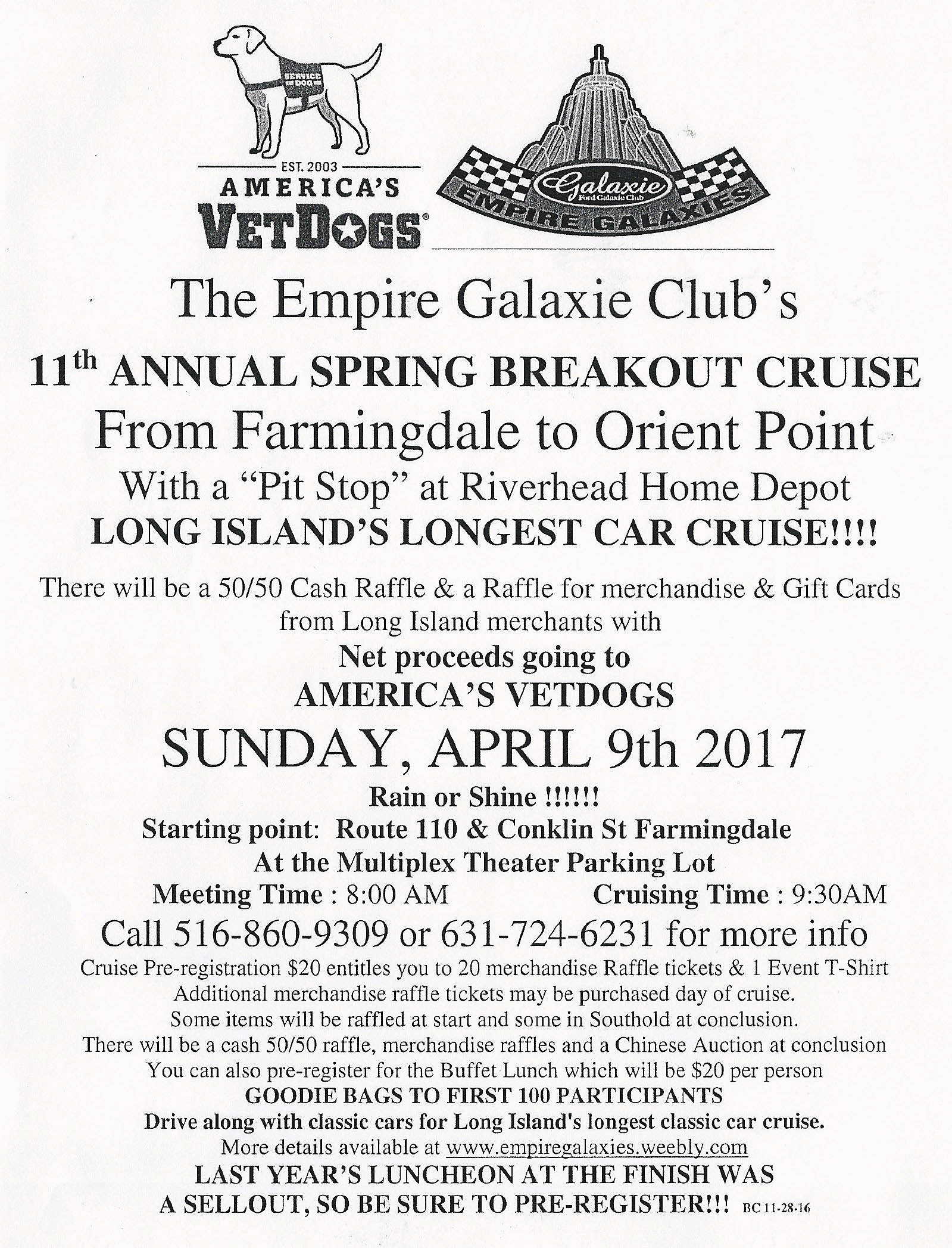 The Empire Galaxie Club’s 11th Annual Spring Breakout Cruise, Farmingdale, NY