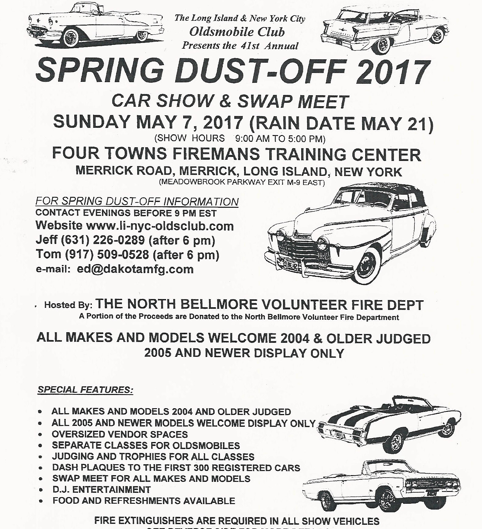 LI/NYC Oldsmobile Club 41st Annual Spring Dust Off 2017, Merrick, NY