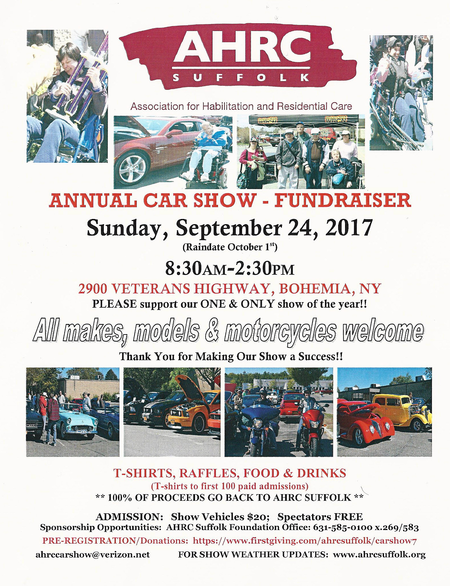 AHRC-Suffolk, Annual Car Show & Funraiser, Bohemia, NY