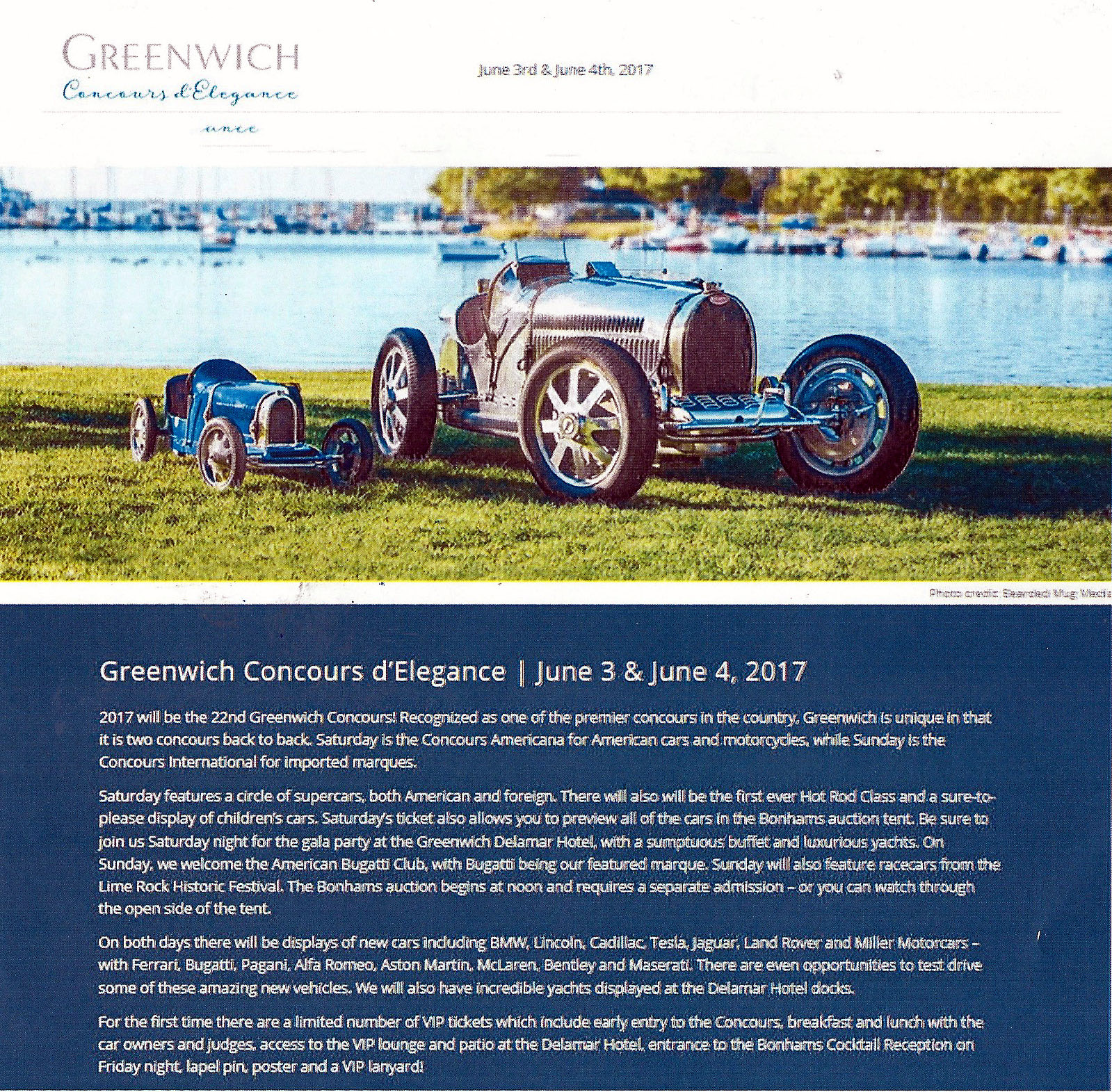 Greenwich Concours d’Elegance, Greenwich, Ct.