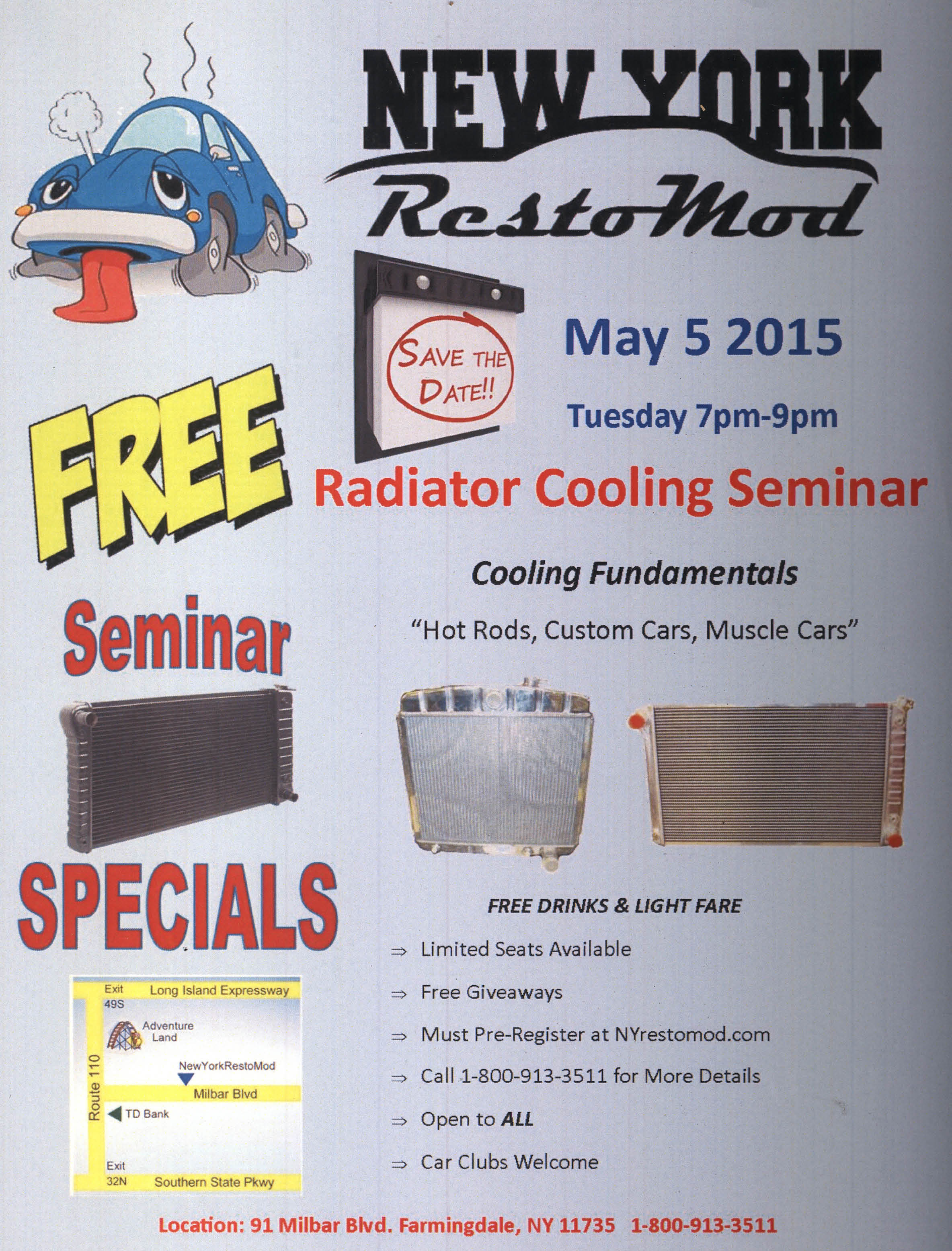 NY Resto Mod Cooling Seminar, Farmingdale, NY