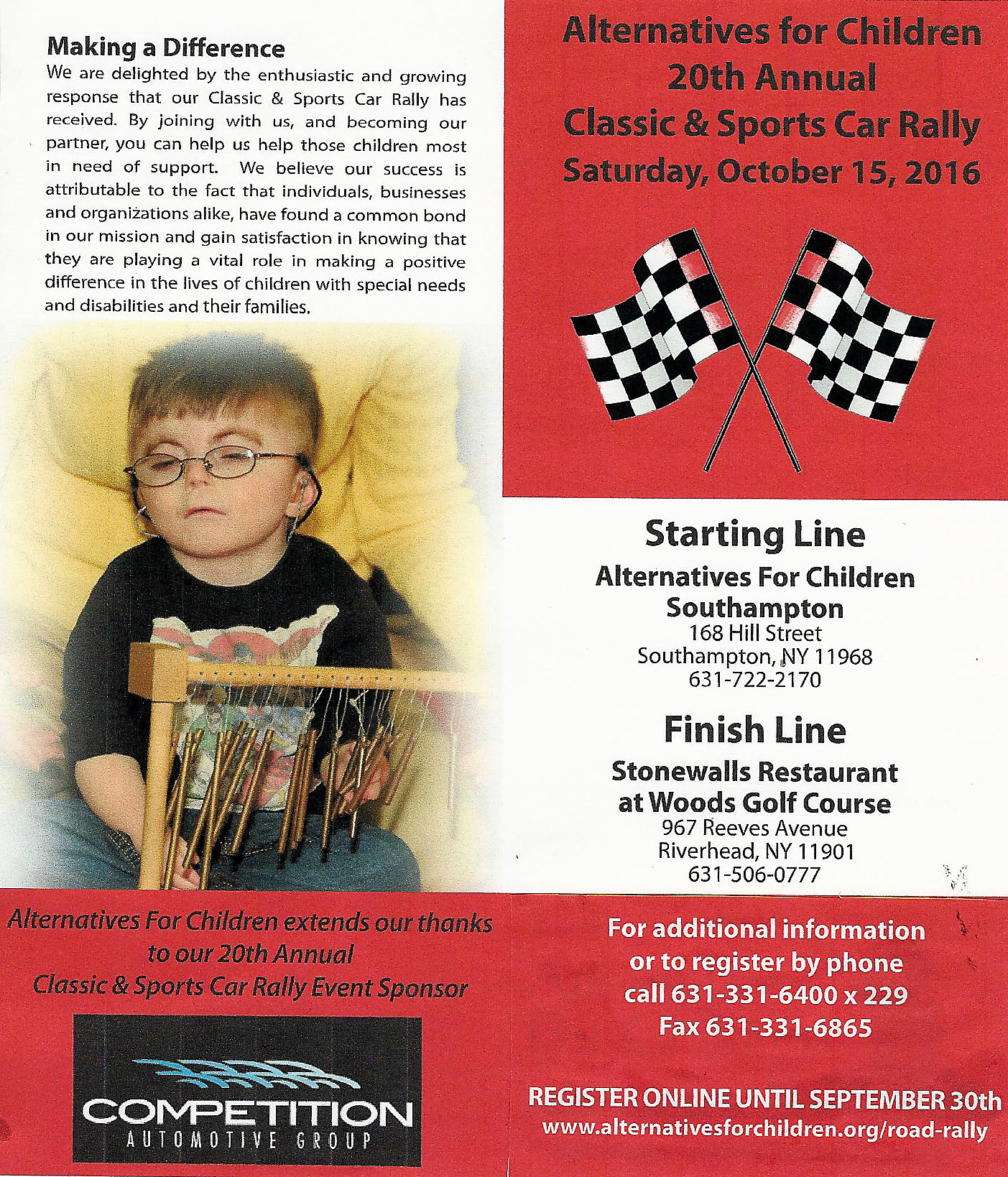 Alternatives for Children 20th Annual Classic & Sports Car Rally, Southampton, NY