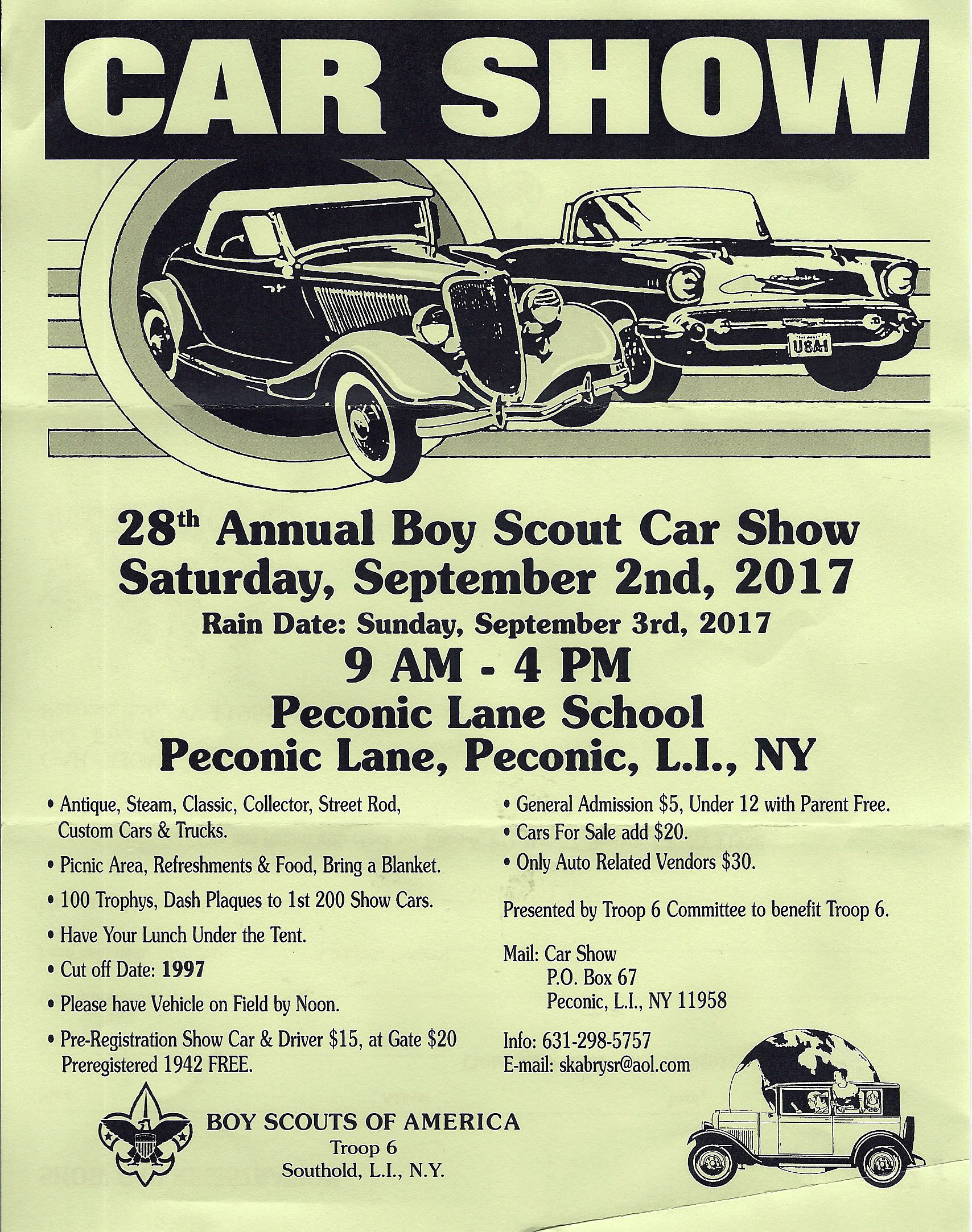 28th Annual Boy Scout Car Show, Peconic, NY