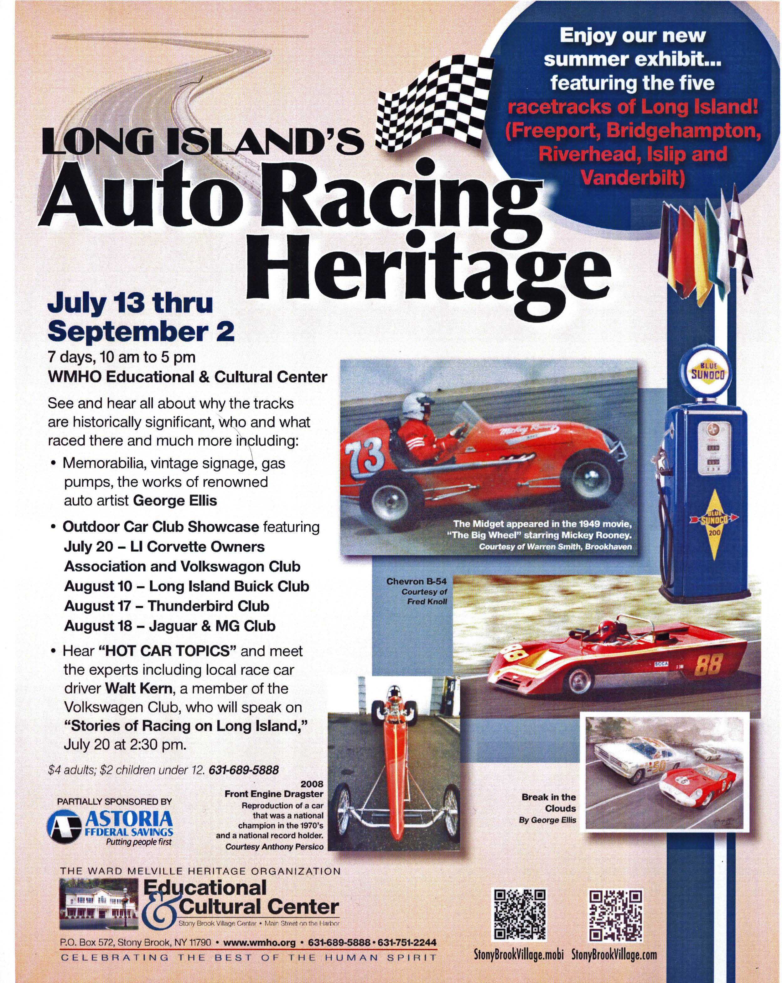 Exhibit “Long Island’s Auto Racing Heritage”, Stony Brook, NY