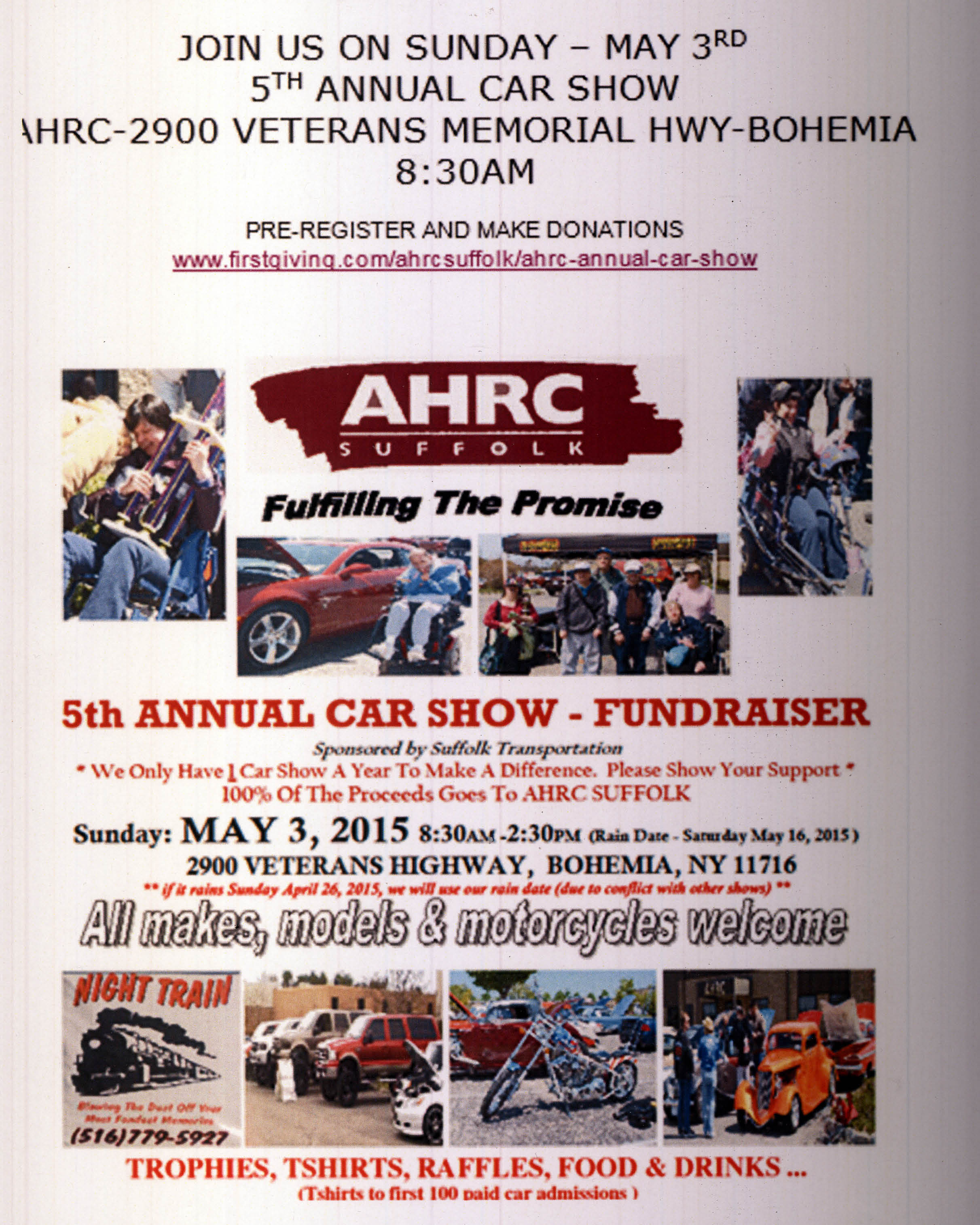 5th Annual Car Show & Fundraiser for AHRC, Bohemia, NY