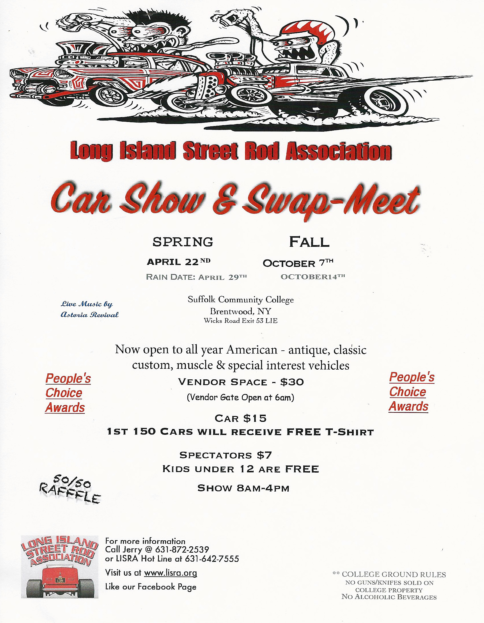 LI Street Rod Association Car Show & Swap Meet, Brentwood, NY