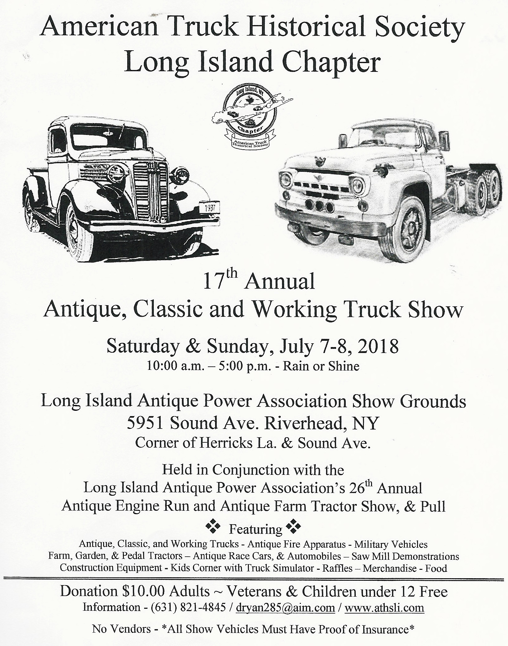 AmericanTruck Historical Society-LI Chapter 17th Annual Antique, Classic & Truck Show, Riverhead,NY