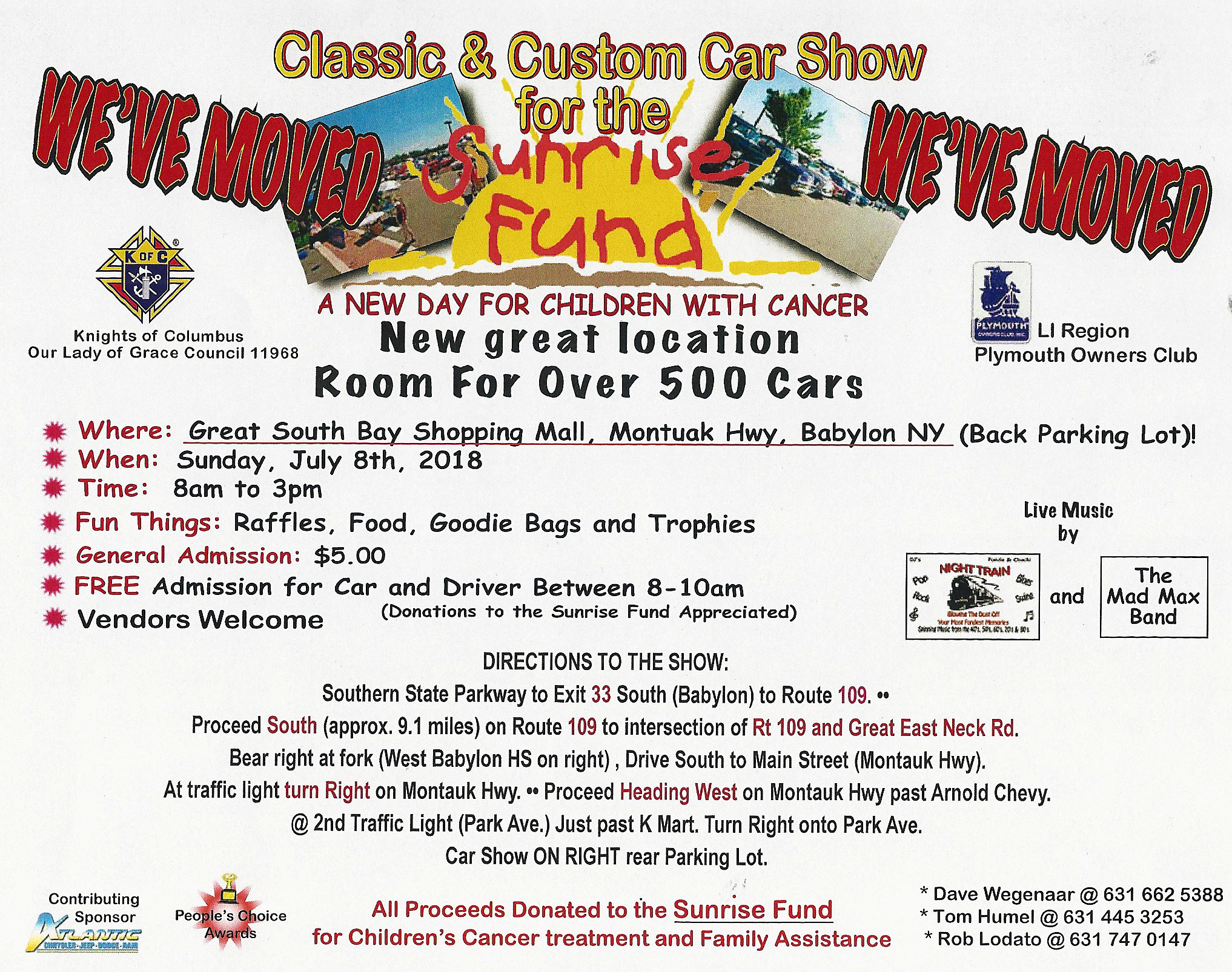Classic & Custom Car Show for the Sunrise Fund, Babylon, NY
