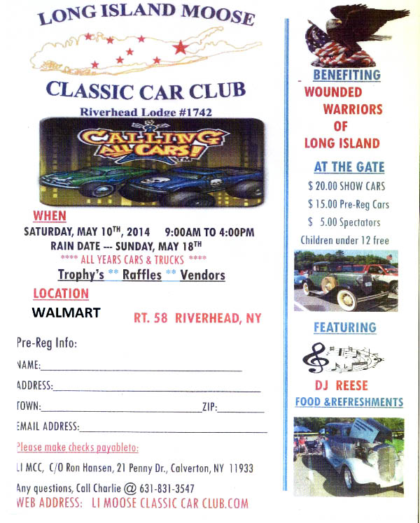 Long Island Moose Classic Car Club,Riverhead, NY