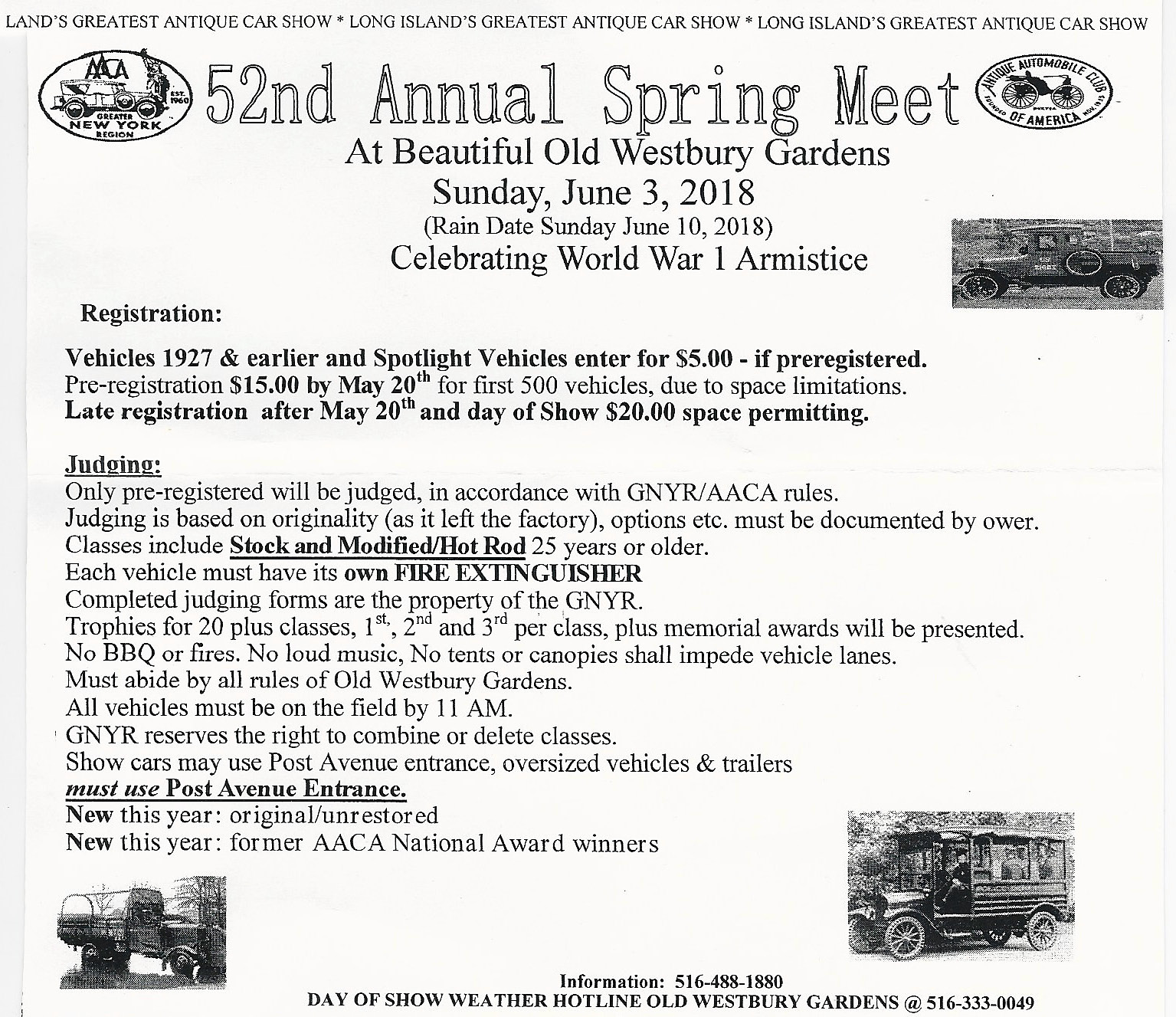 AACA Greater NY Region 52nd Annual Spring Meet, Old Westbury, NY